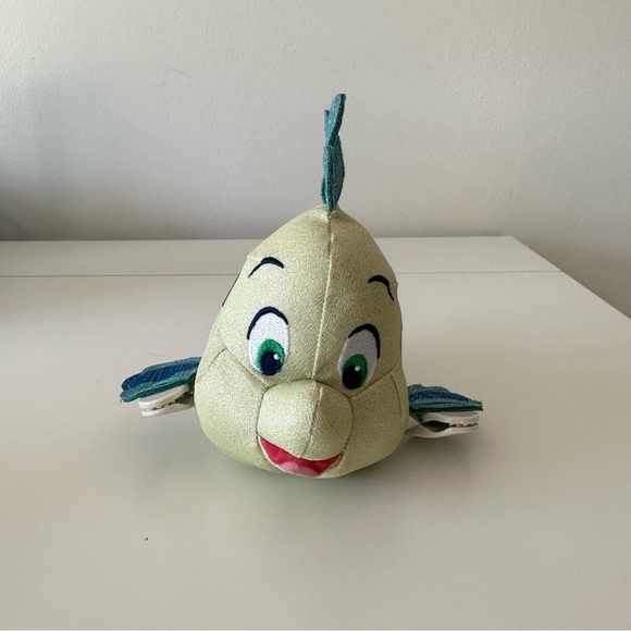 Disney Accessories Tokyo Disney Flounder Plush Keychain With Clips